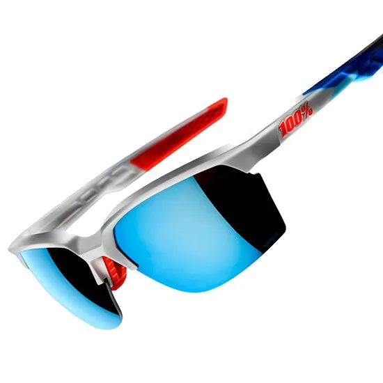100% SportCoupe sunglasses - Polished White Geo Print