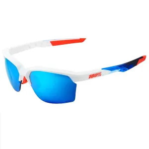 100% SportCoupe sunglasses - Polished White Geo Print
