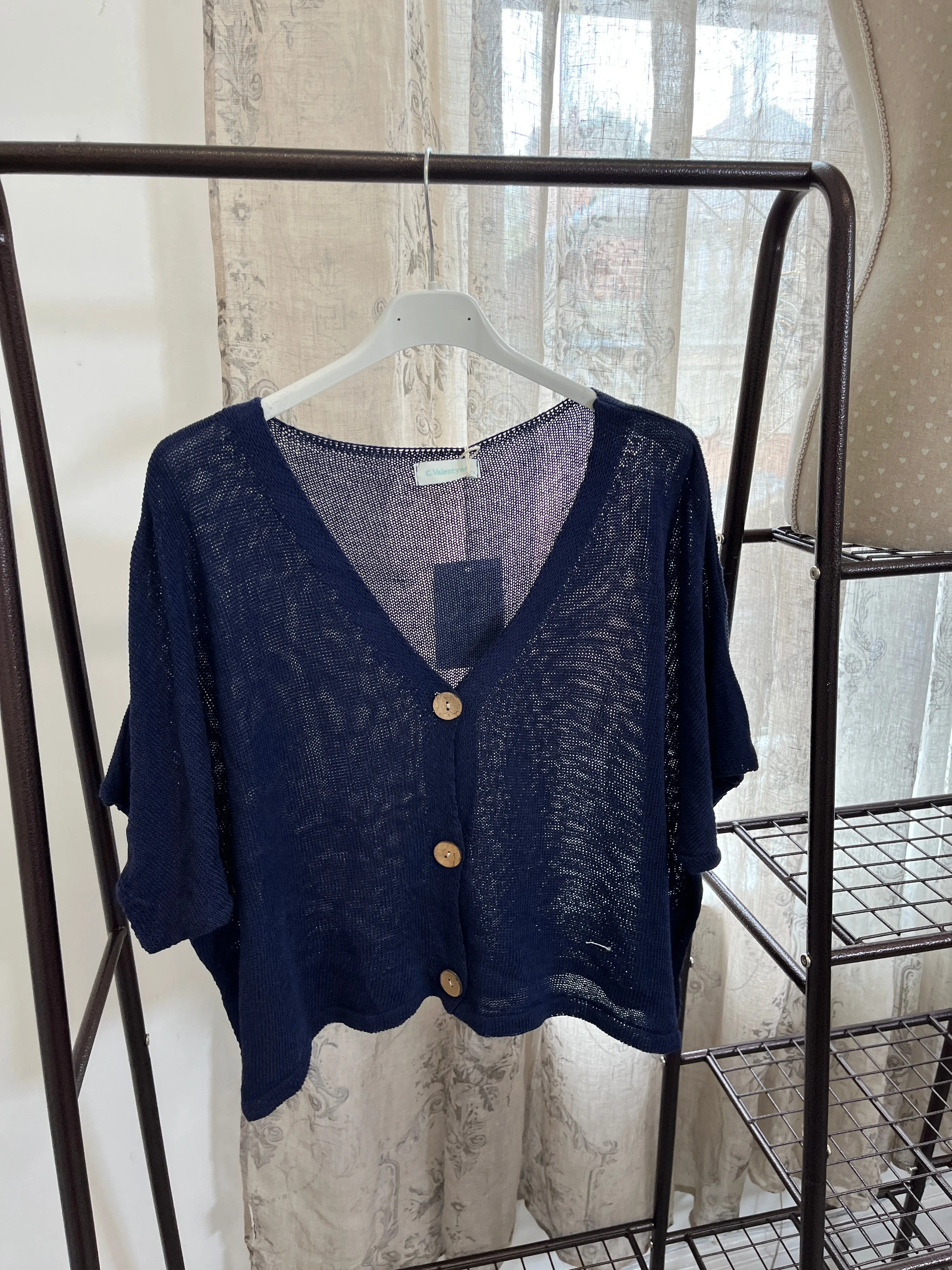 Aimee Cute Button Layering Cardi