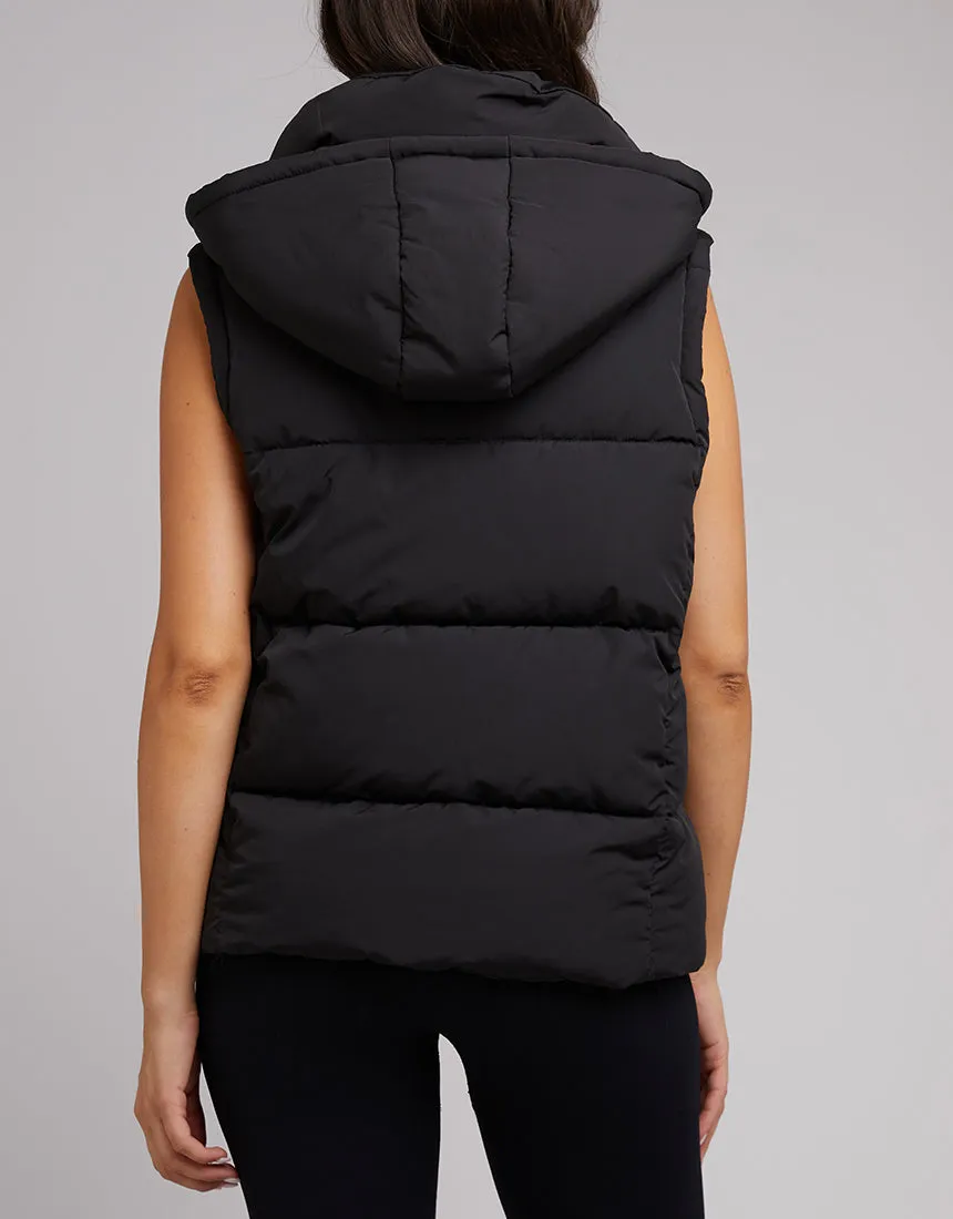 All About Eve Remi Luxe Puffer Vest Black