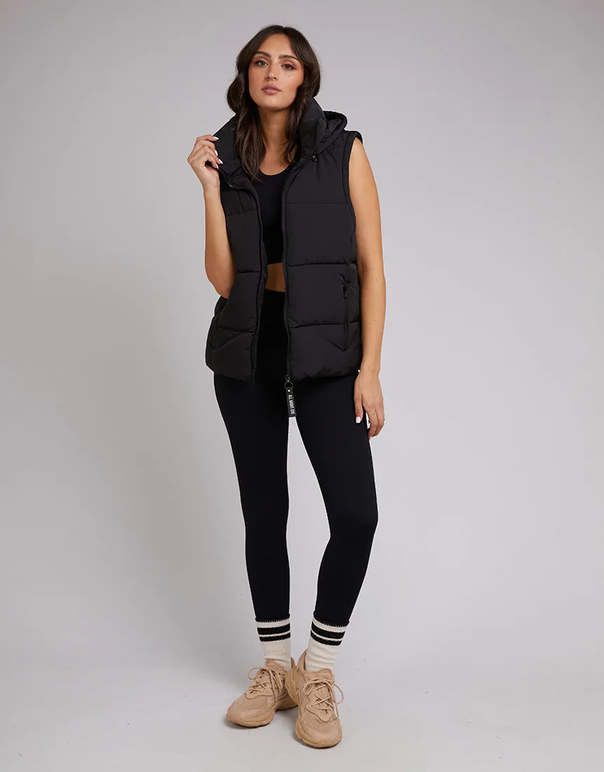 All About Eve Remi Luxe Puffer Vest Black