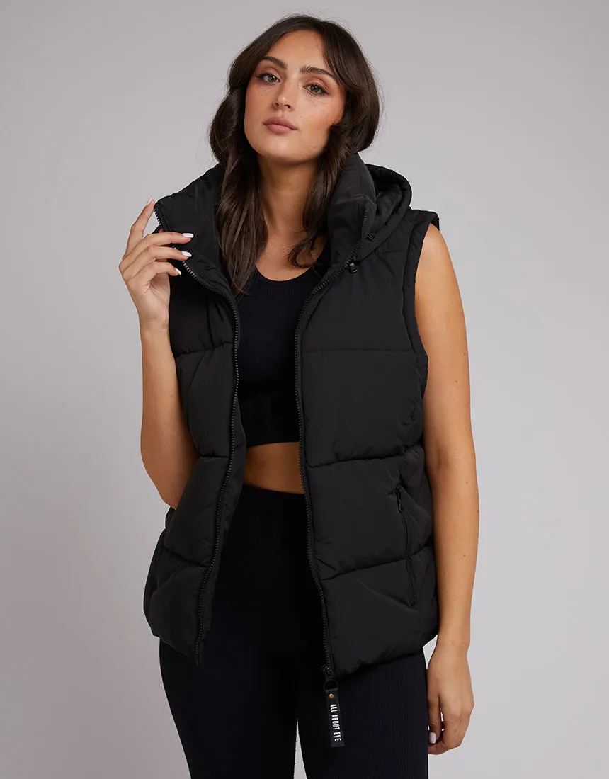 All About Eve Remi Luxe Puffer Vest Black