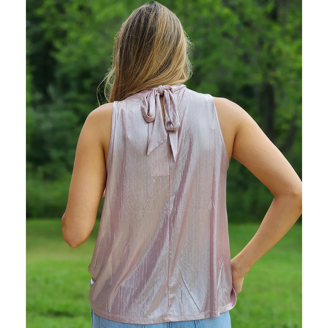 Andree Women's Blush Shimmer Top