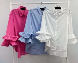 Arabella Double Frill Sleeve Shirt