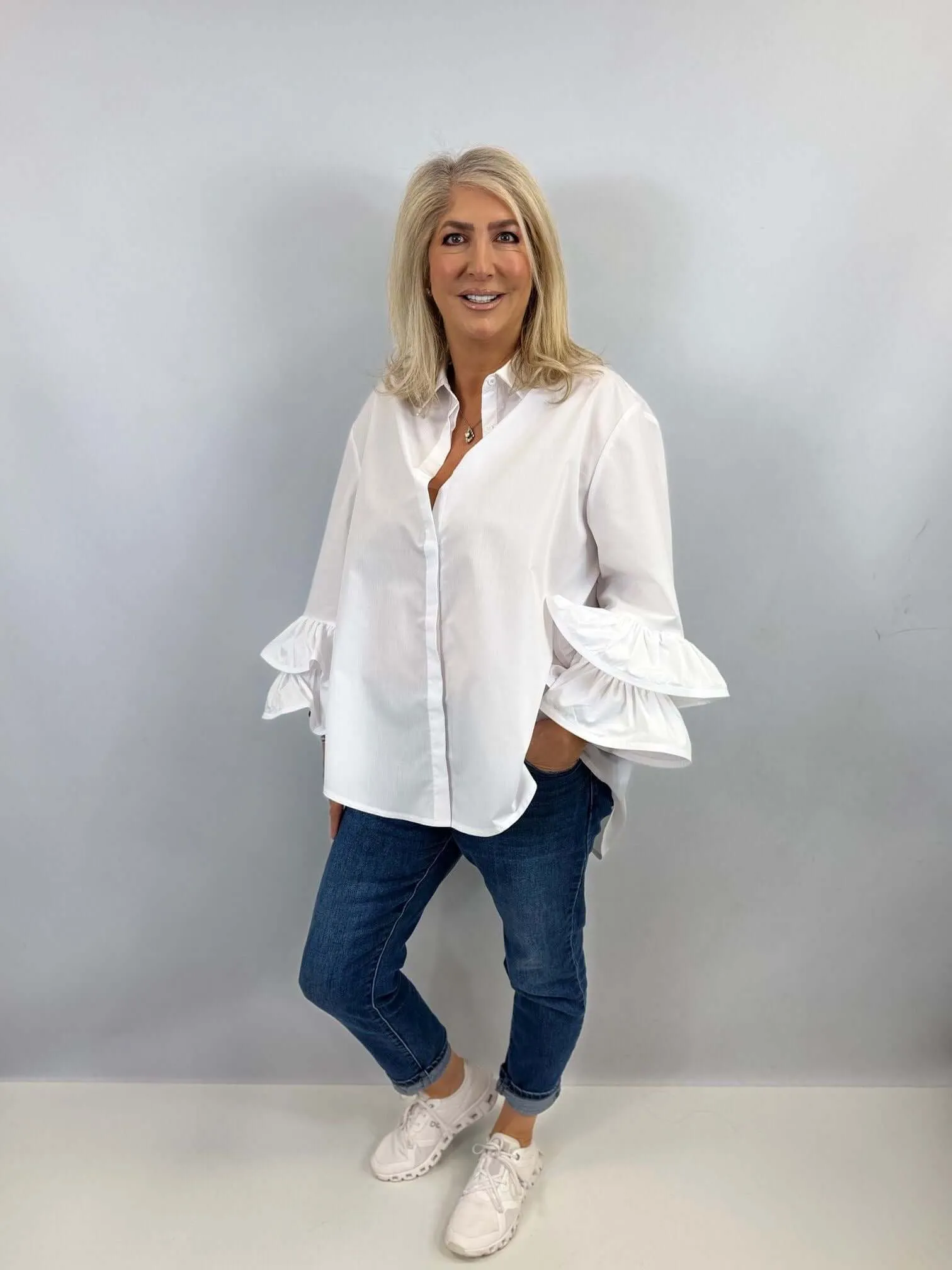 Arabella Double Frill Sleeve Shirt