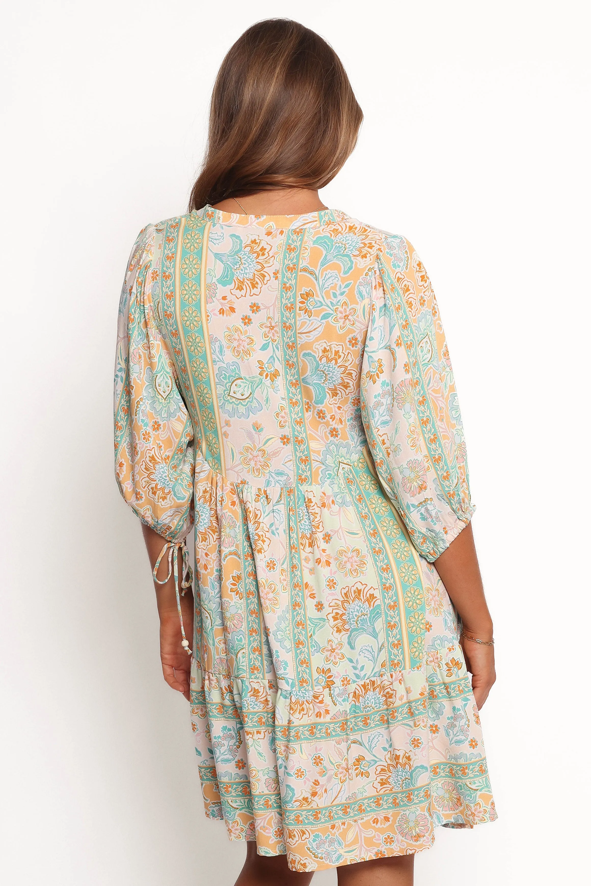 Arden Mini Dress - Green Multi