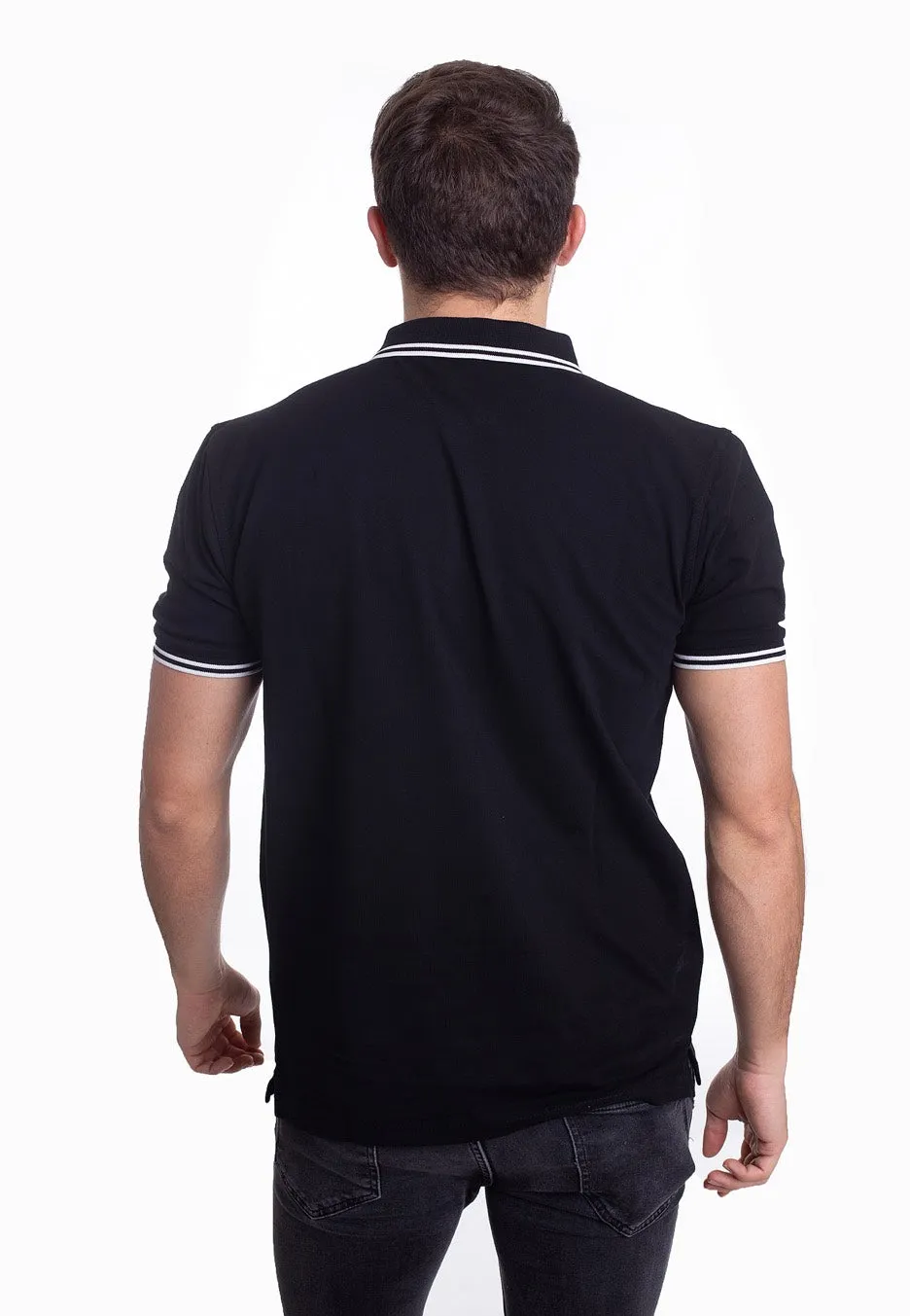 Atticus - Classic Tipped Black/White - Polo