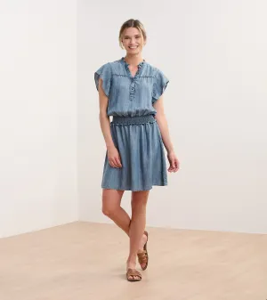 Ava Dress - Blue Acid Wash -Hatley