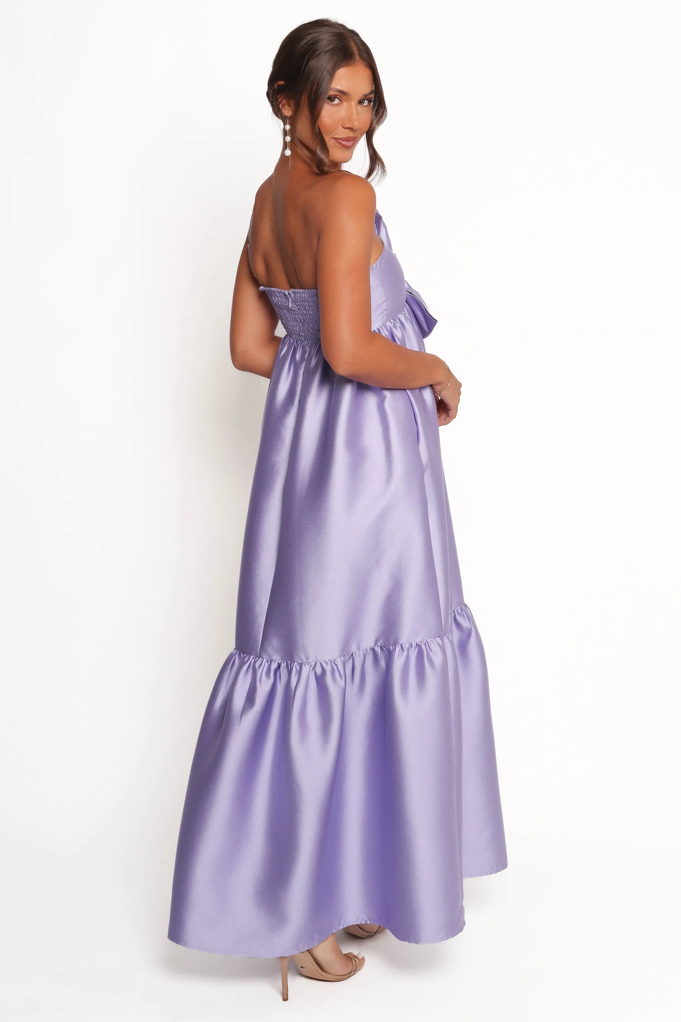 Betina Bow Front Maxi Dress - Lilac
