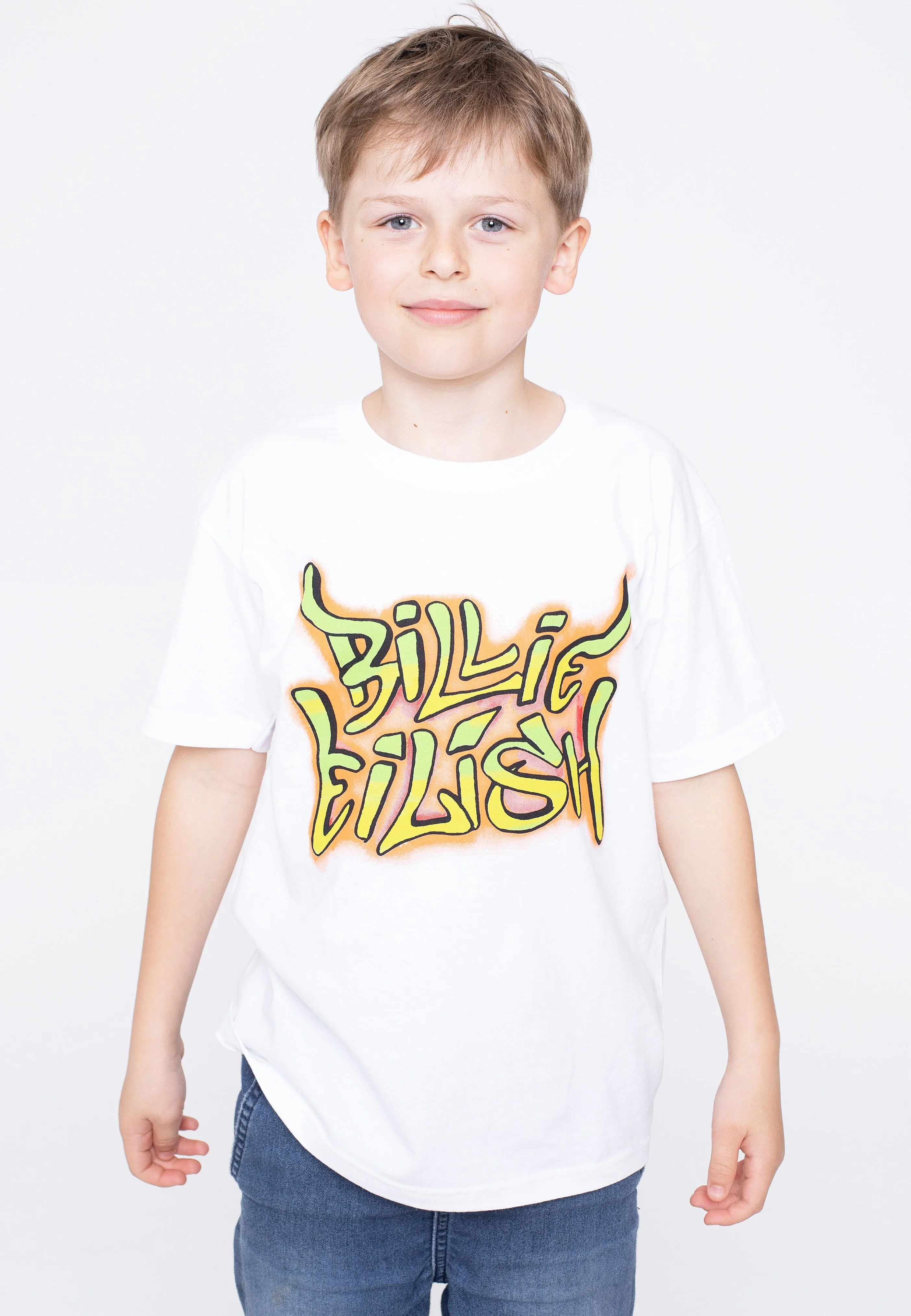 Billie Eilish - Graffiti Kids White - T-Shirt