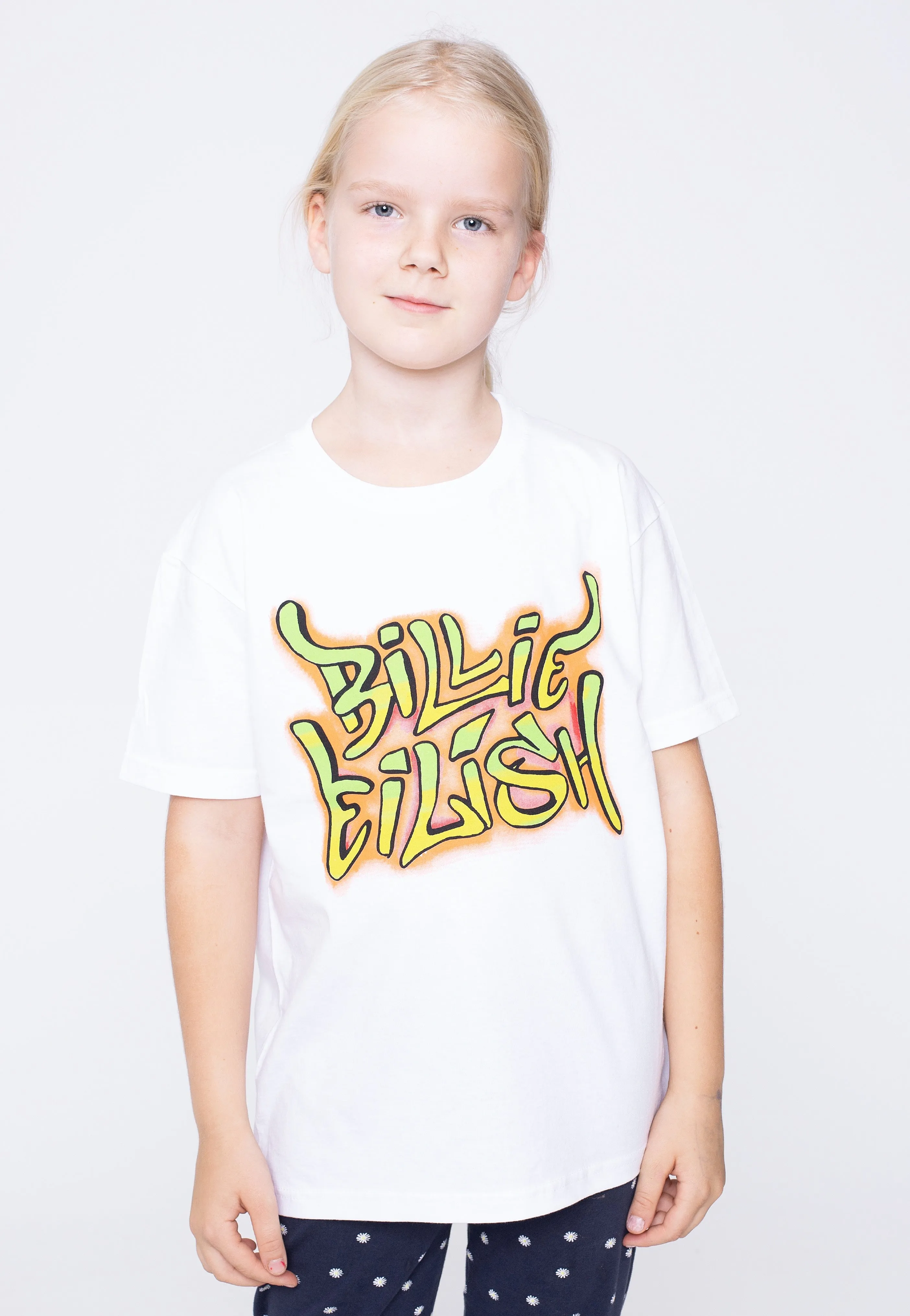 Billie Eilish - Graffiti Kids White - T-Shirt