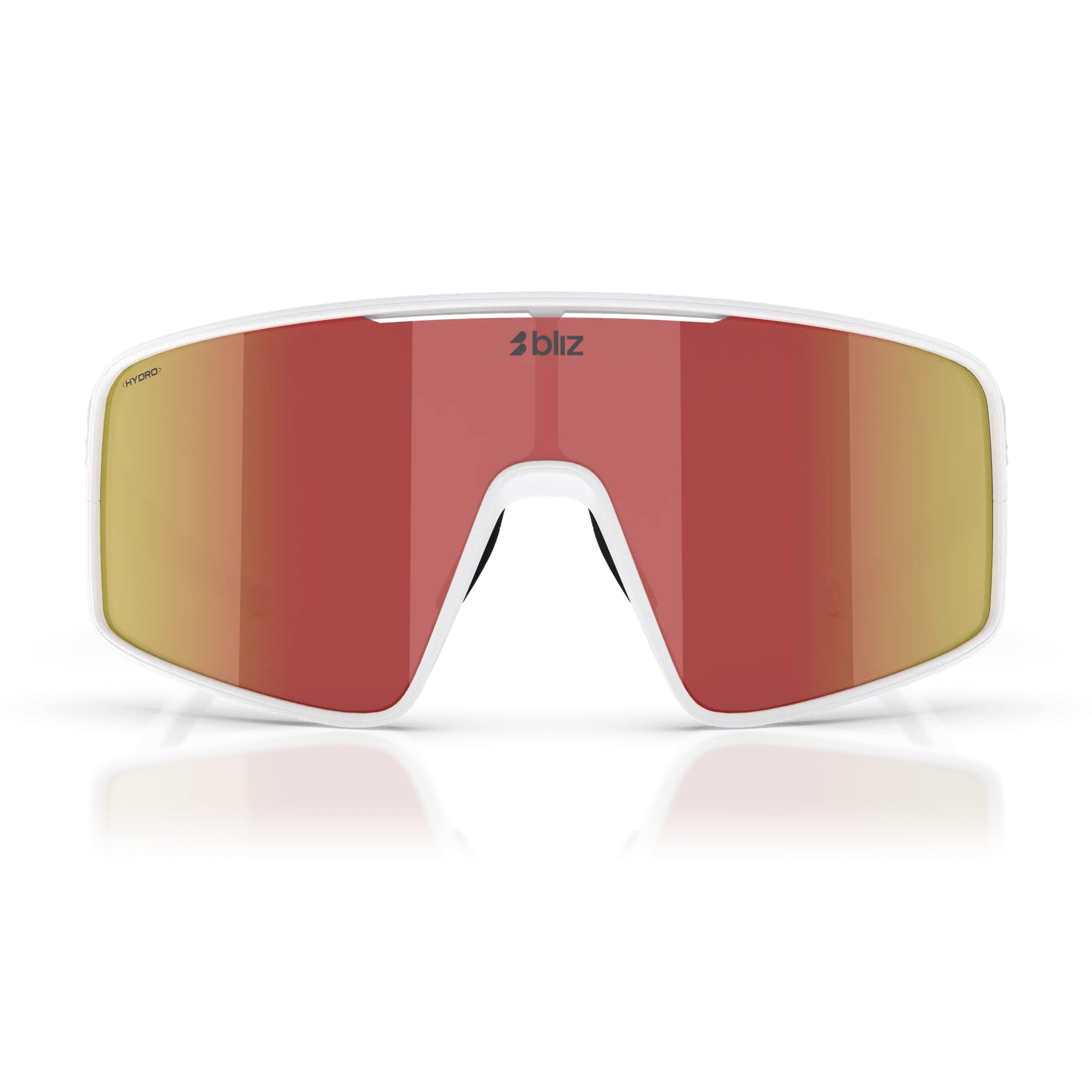 Bliz P001 sunglasses - Matt White Brown W Red Mirror