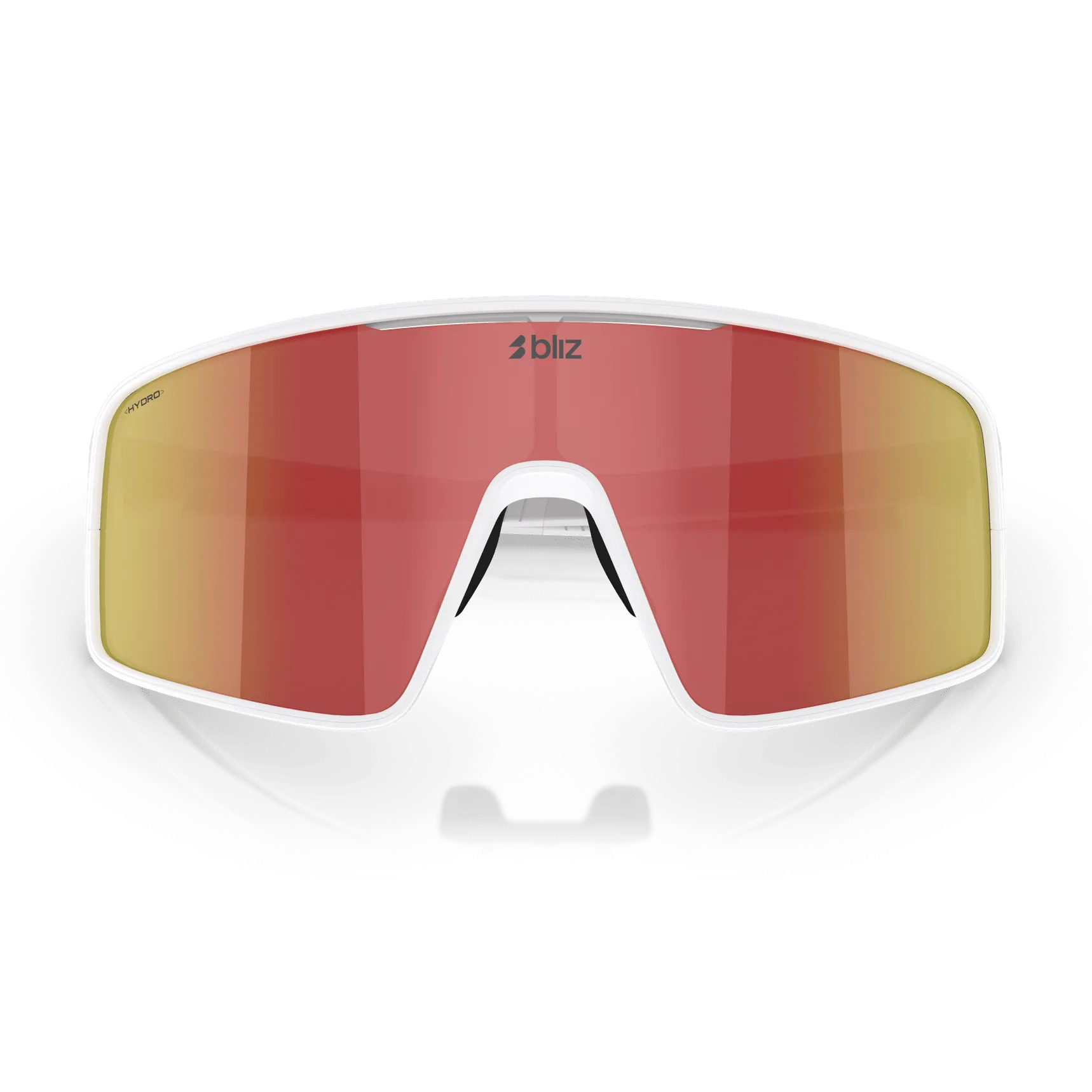 Bliz P001 sunglasses - Matt White Brown W Red Mirror