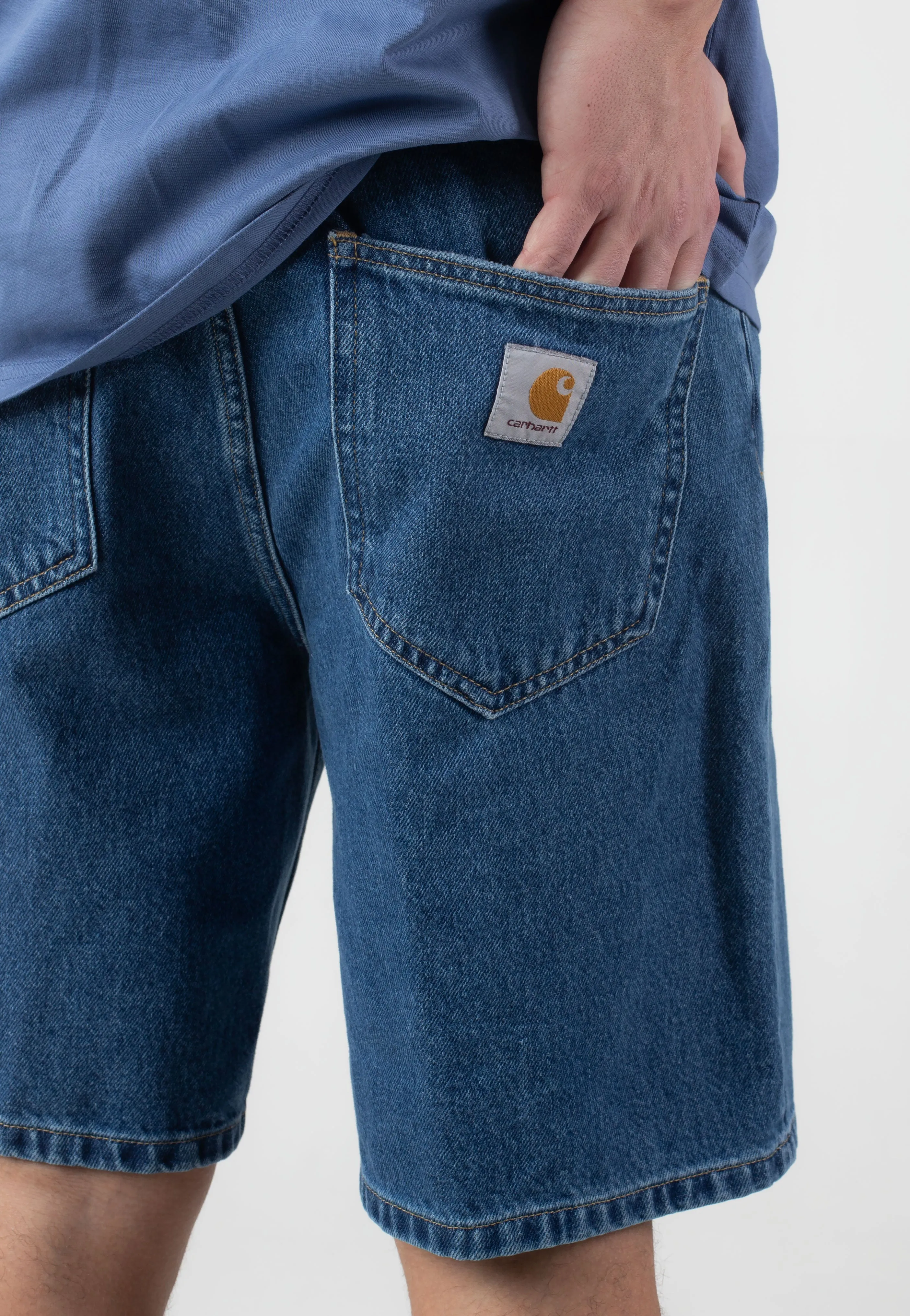Carhartt WIP - Nolan Heavy Stone Wash Blue - Shorts