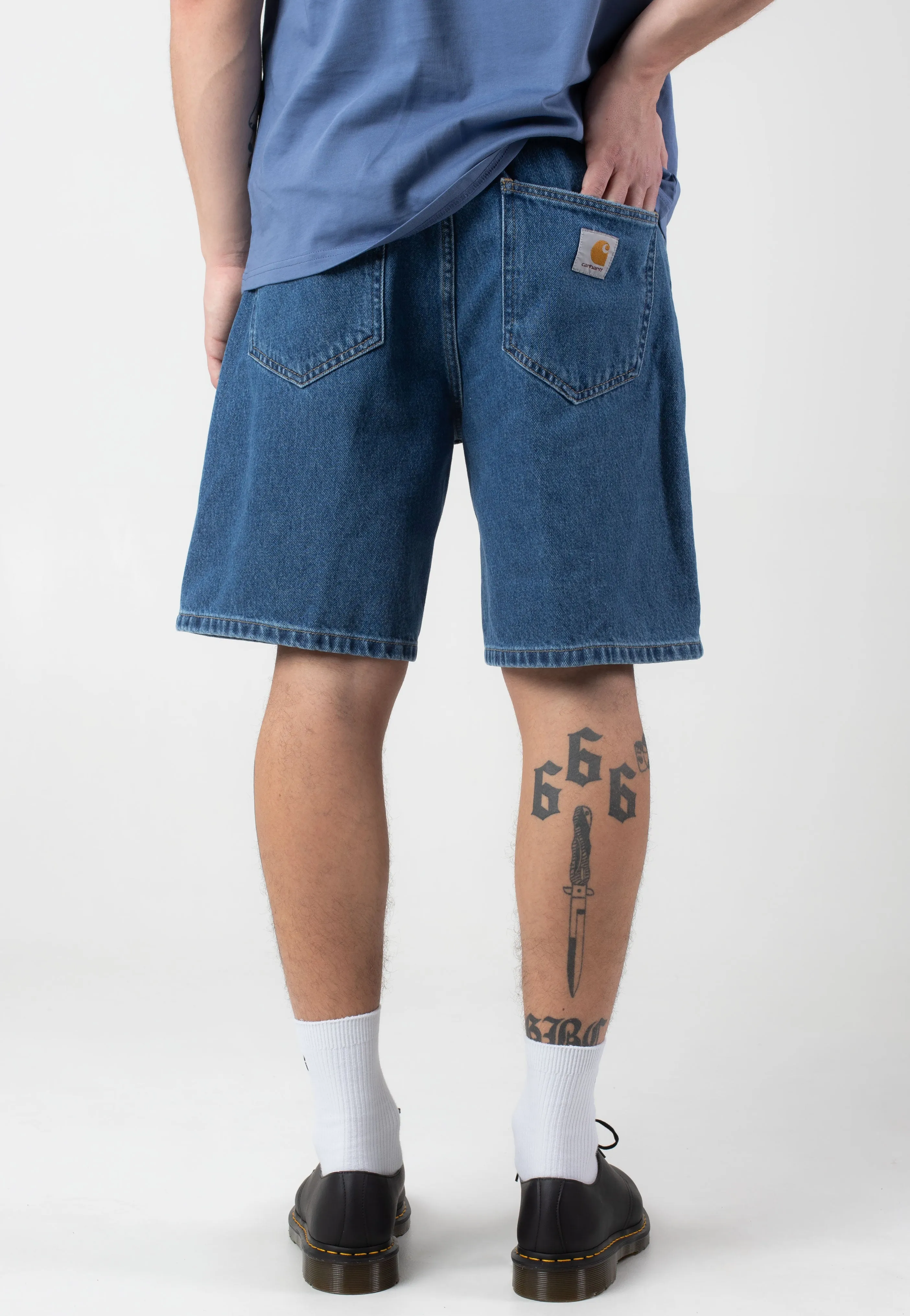Carhartt WIP - Nolan Heavy Stone Wash Blue - Shorts