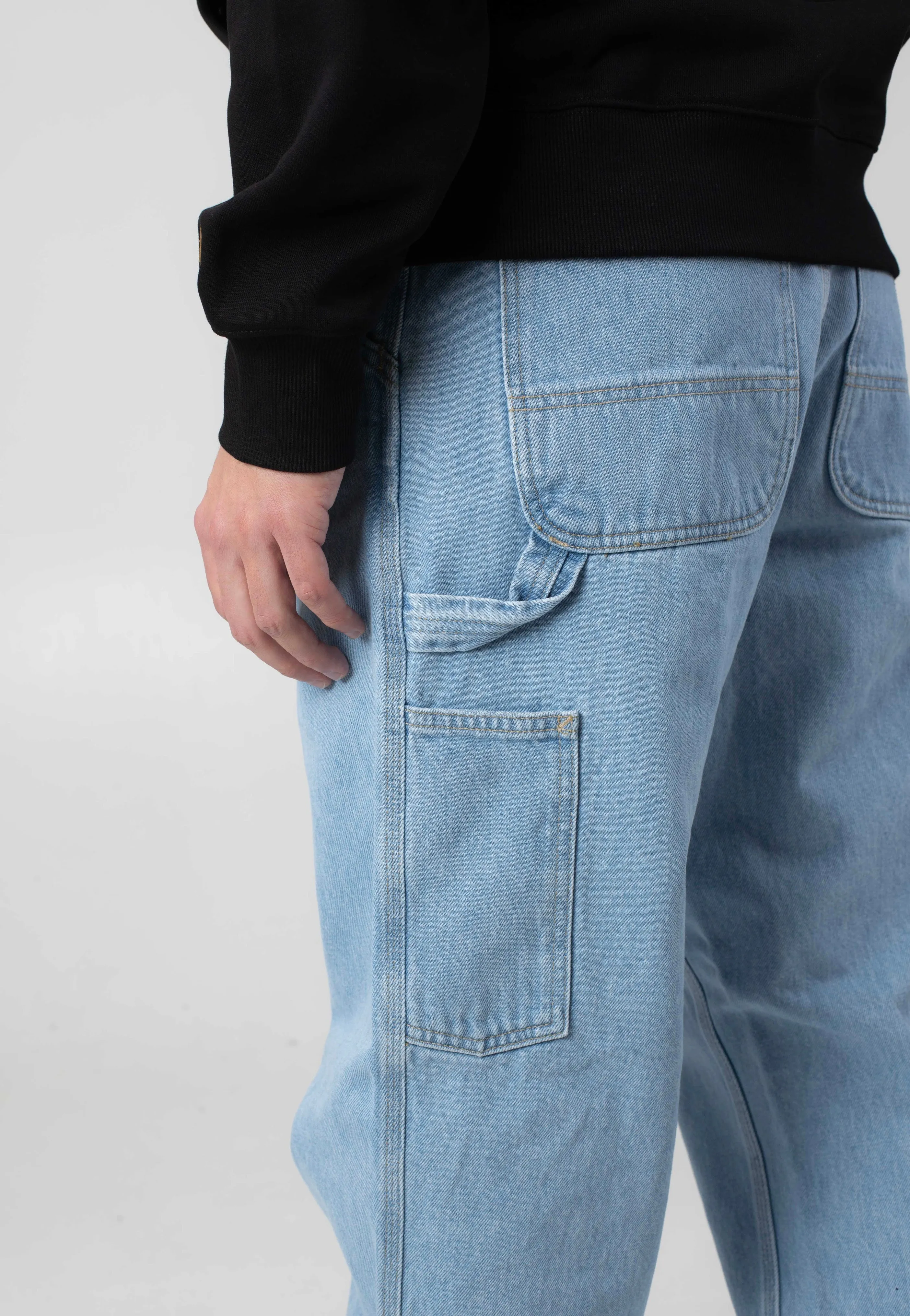 Carhartt WIP - Single Knee Heavy Stone Bleached Blue - Jeans