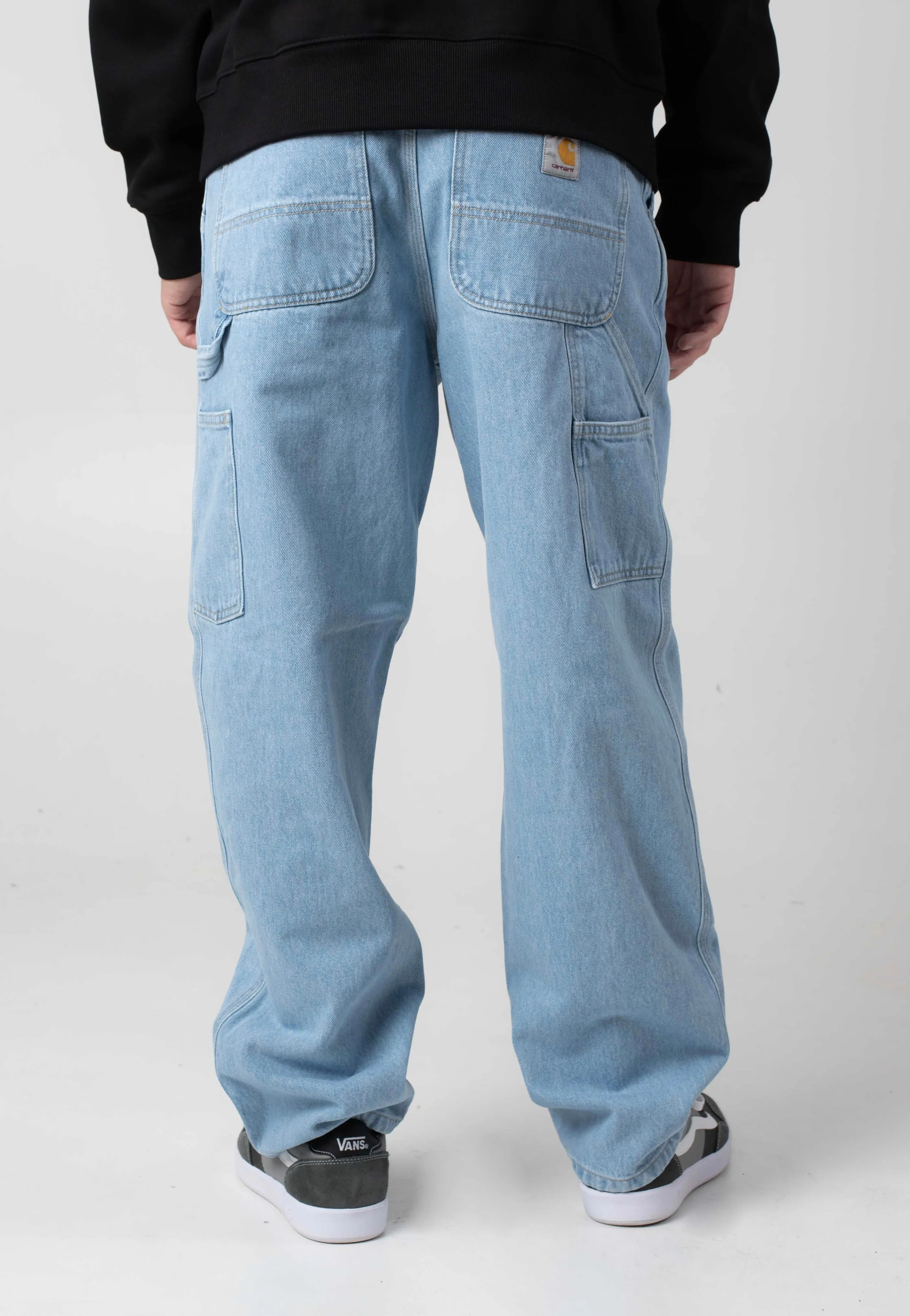 Carhartt WIP - Single Knee Heavy Stone Bleached Blue - Jeans