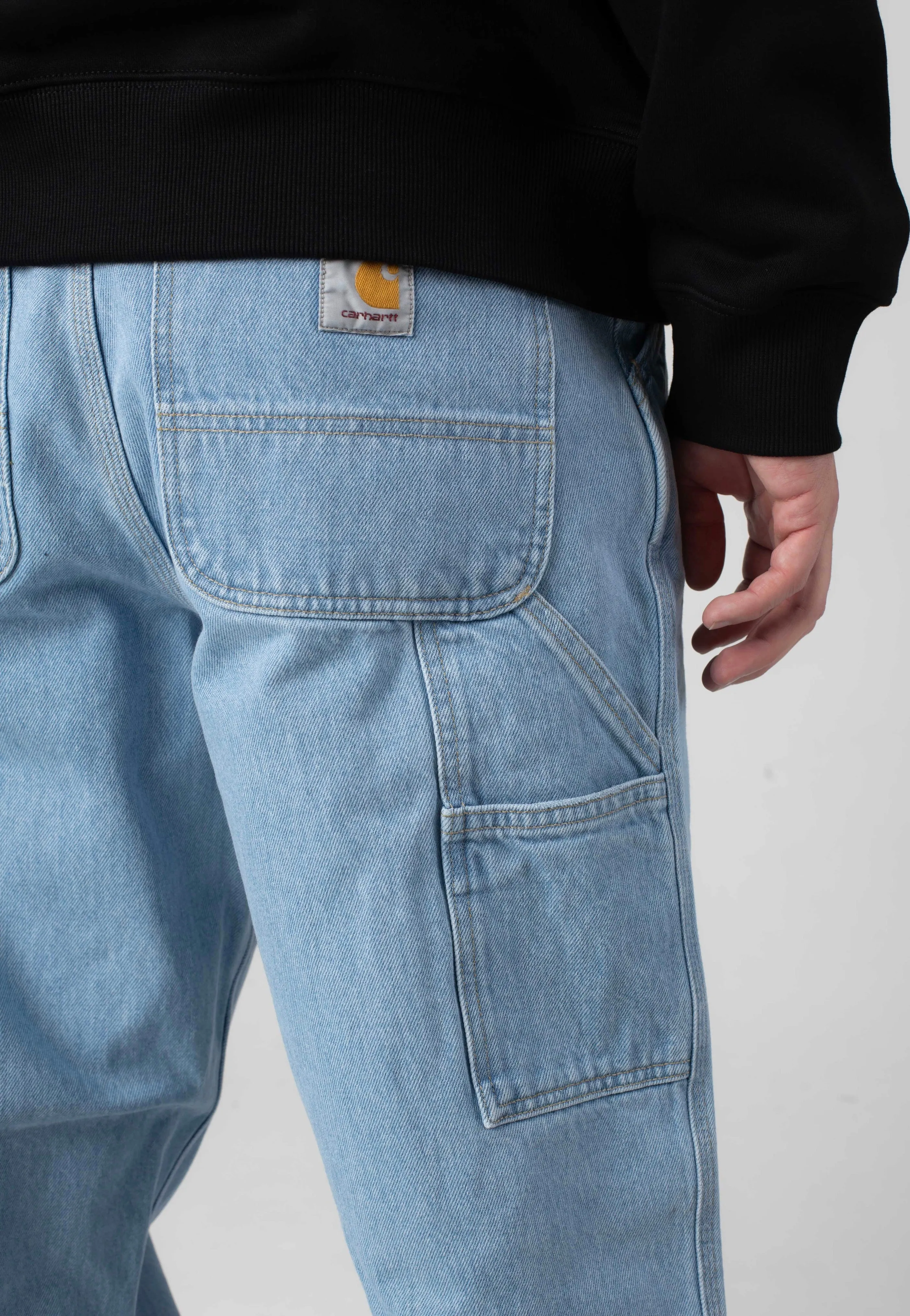 Carhartt WIP - Single Knee Heavy Stone Bleached Blue - Jeans