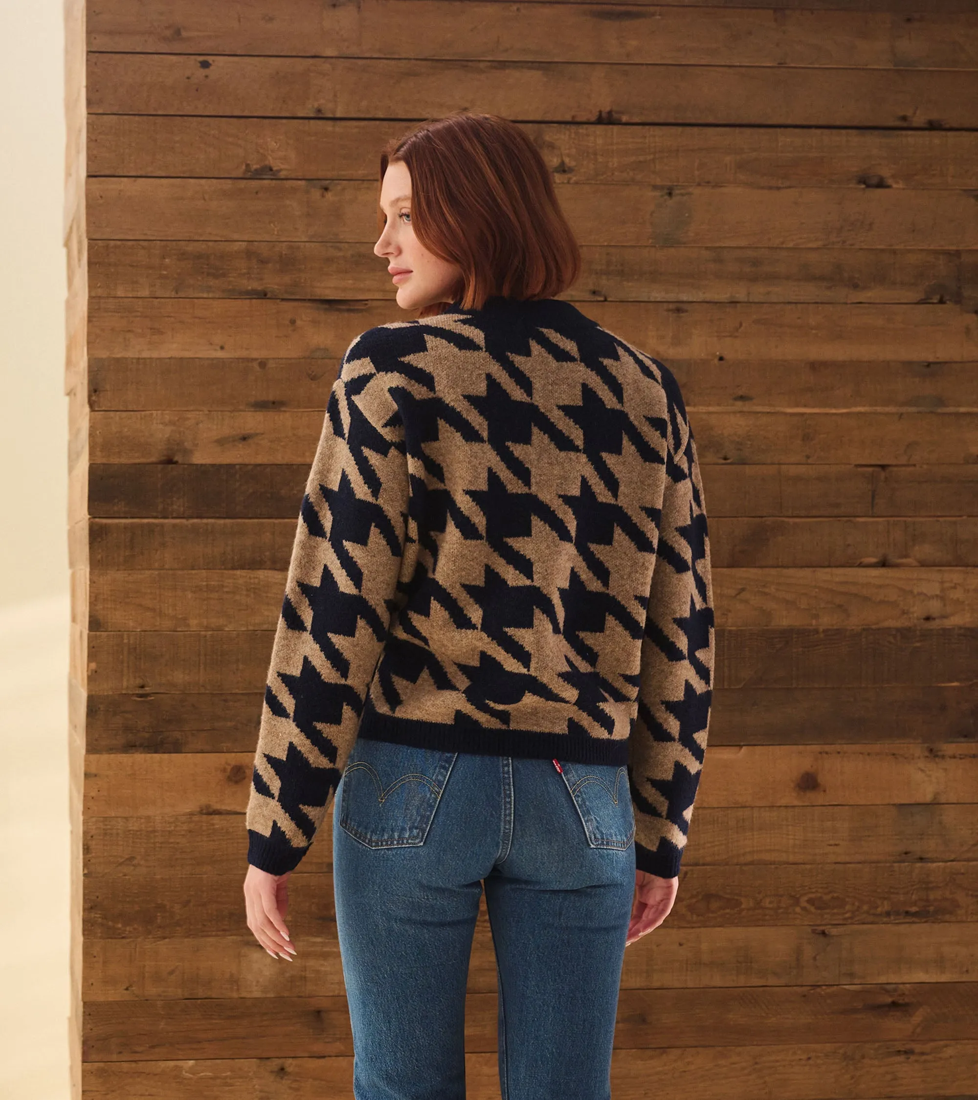 Carmi Pullover - Large Houndstooth -Hatley