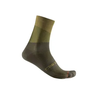 Castelli Orizzonte 15 Men's Cycling Socks (Sage/Deep Green)