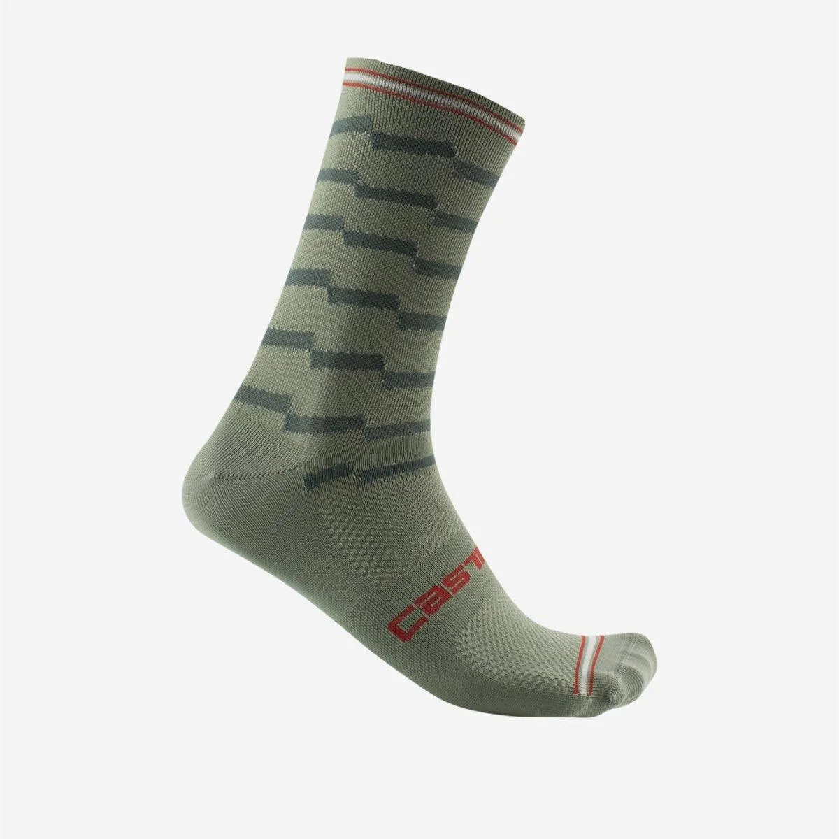 Castelli Unlimited 18 Men's Cycling Socks (Defender Green)