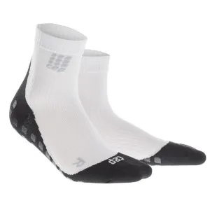 CEP Compression Griptech Short Men's Compression Socks (White)