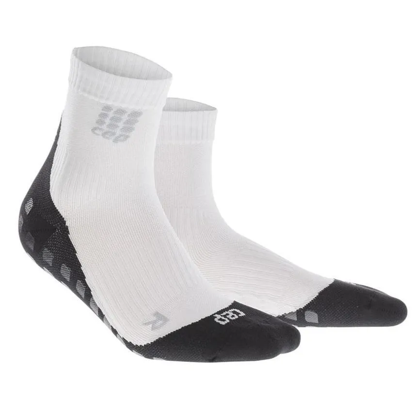 CEP Compression Griptech Short Men's Compression Socks (White)