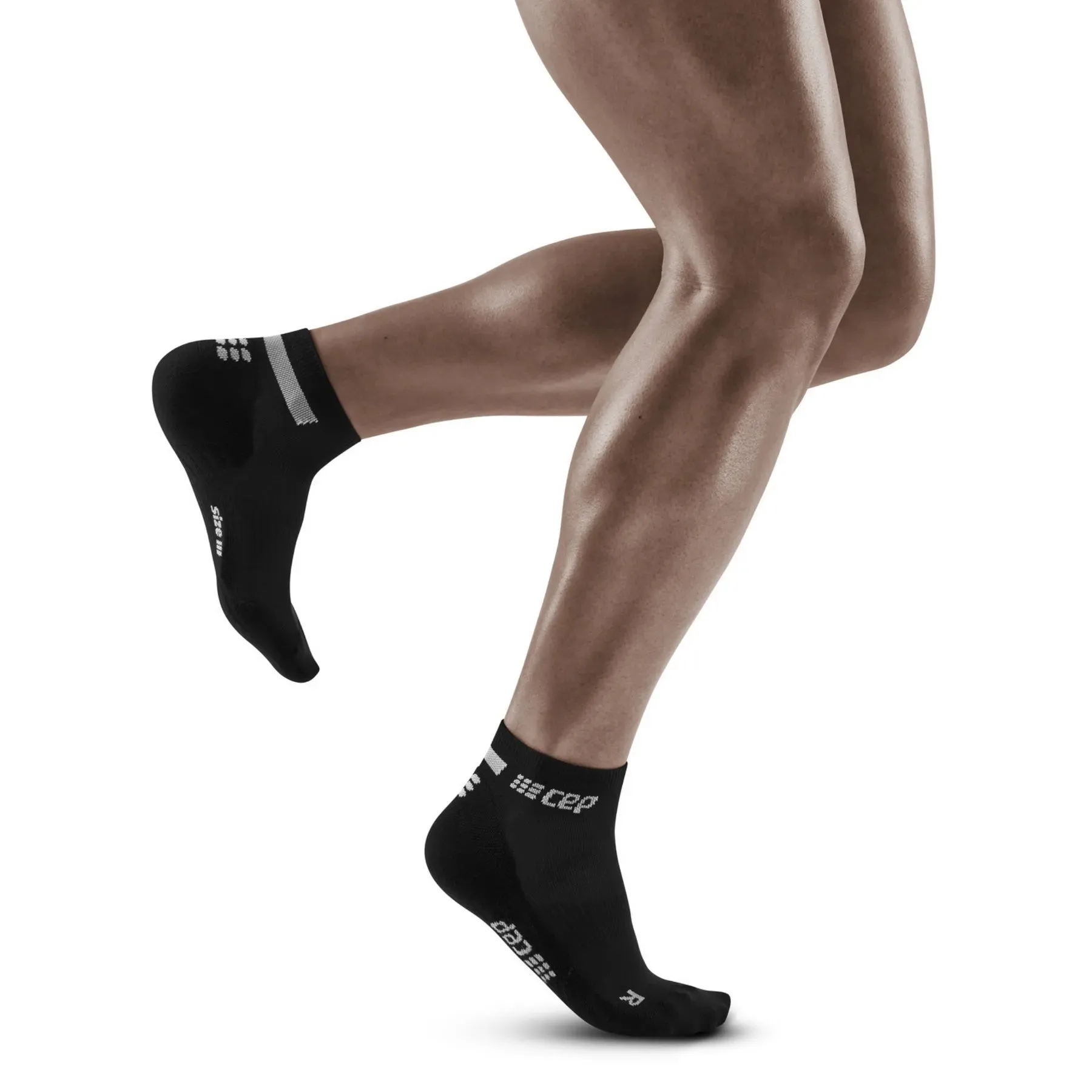 CEP Compression The Run Low Cut 4.0 Men's Compression Socks (Black)