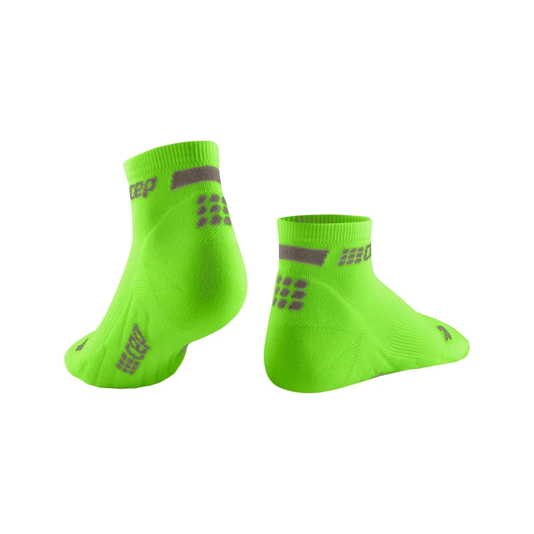 CEP Compression The Run Low Cut Men's Running Socks 4.0 (Lime Green)