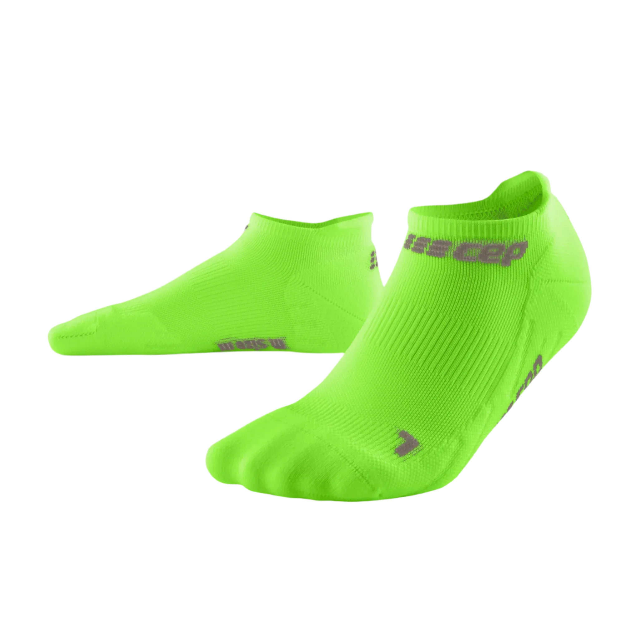 CEP Compression The Run No Show 4.0 Men's Running Socks (Lime Green)