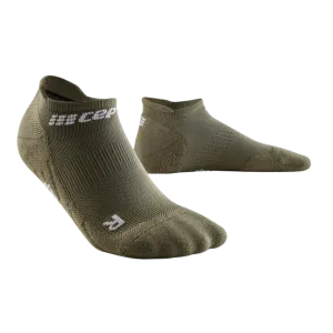 CEP Compression The Run No Show 4.0 Men's Running Socks (Olive)