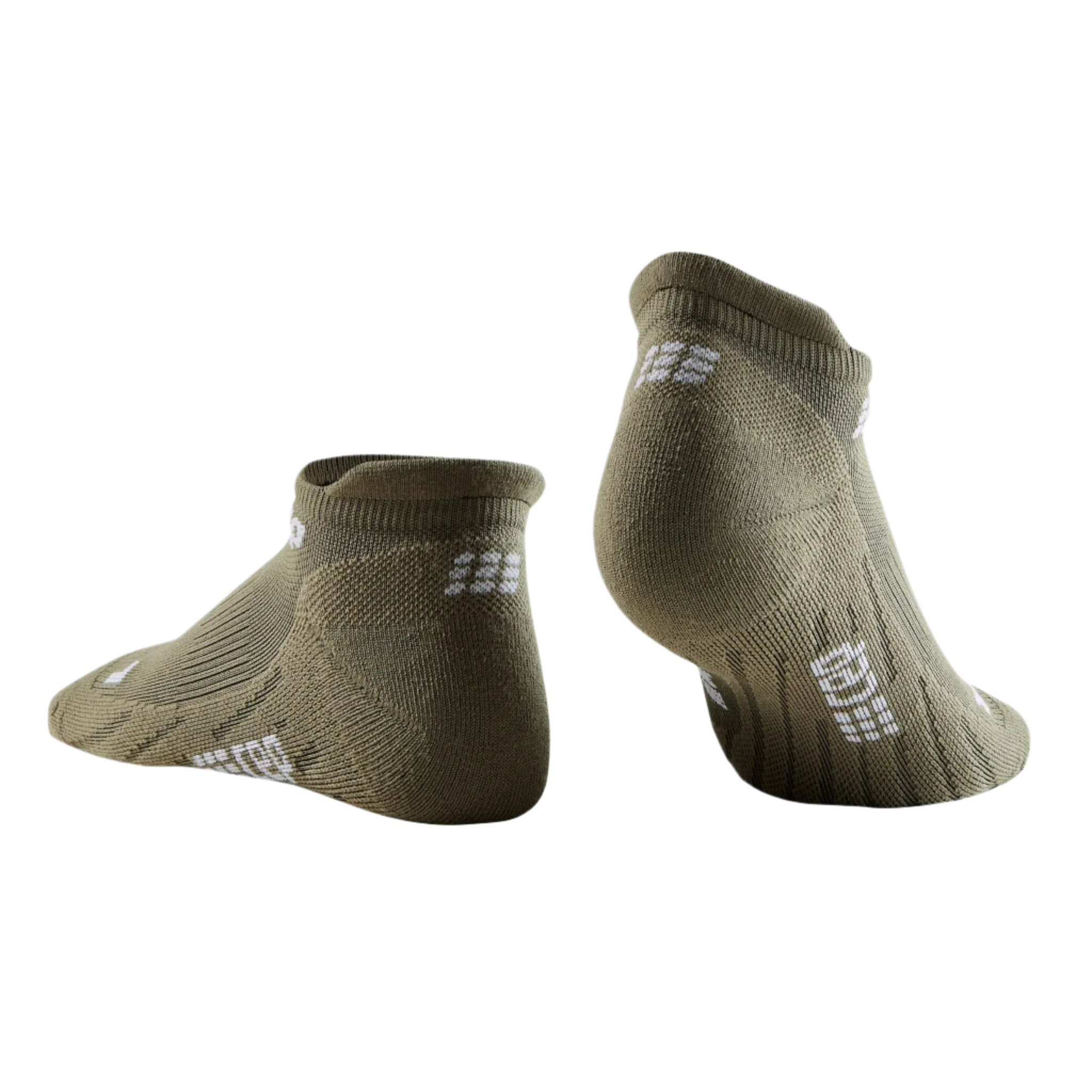 CEP Compression The Run No Show 4.0 Men's Running Socks (Olive)