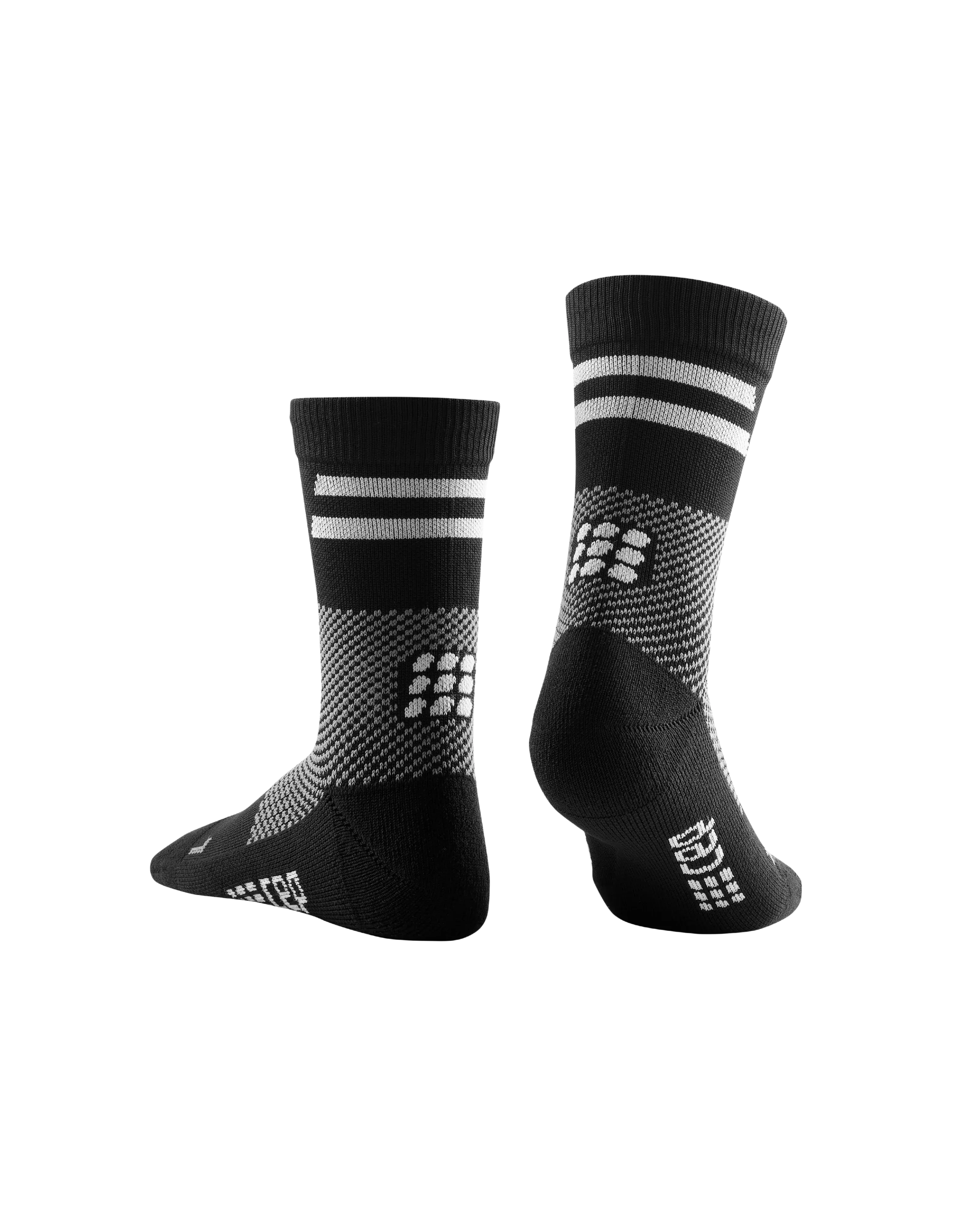 CEP Compression Training Mid Cut Men's Compression Socks (Black)