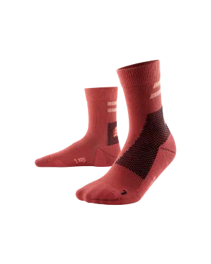 CEP Compression Training Mid Cut Men's Compression Socks (Red)