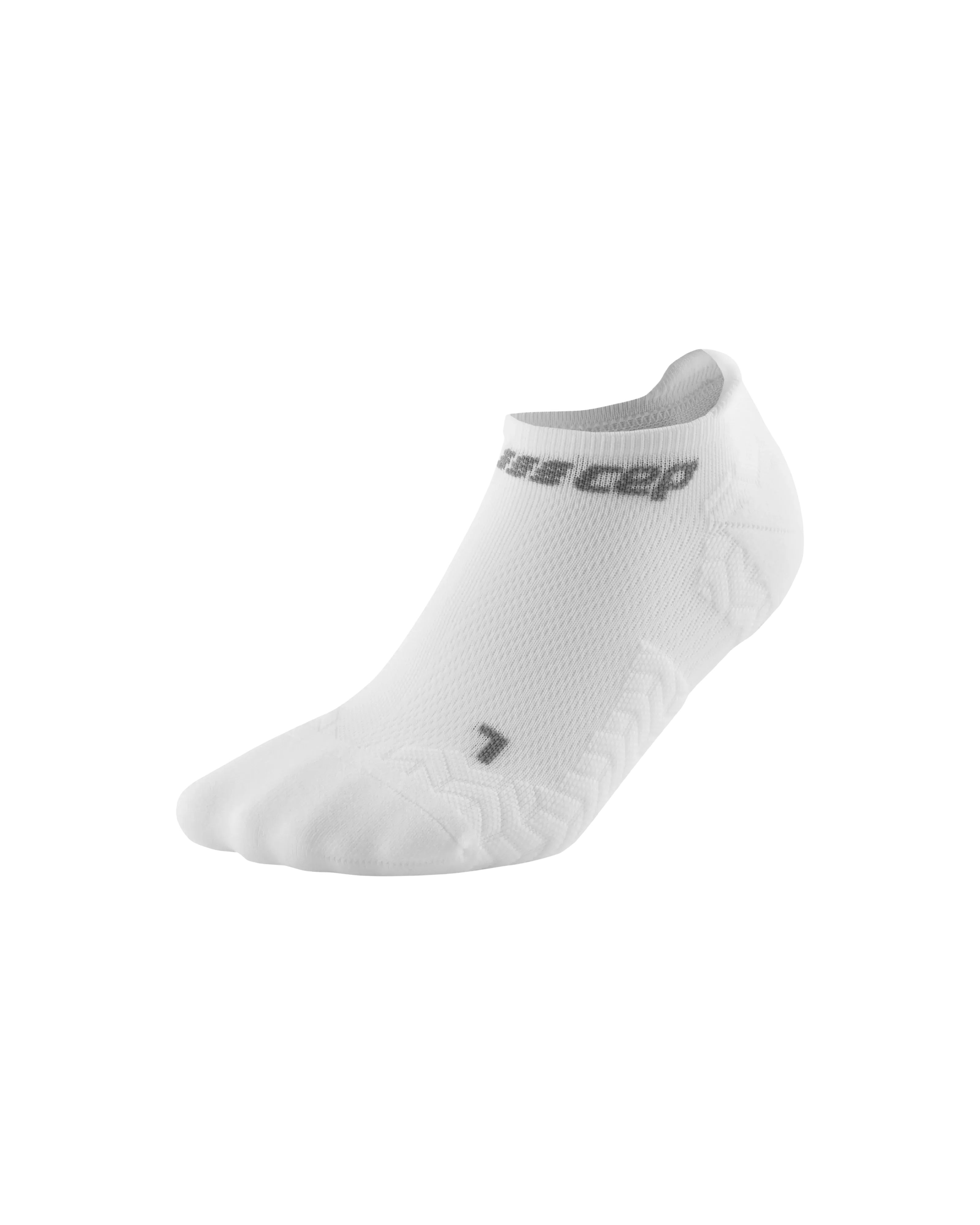 CEP Compression Ultralight No Show Men's Running Socks (Ultralight White)