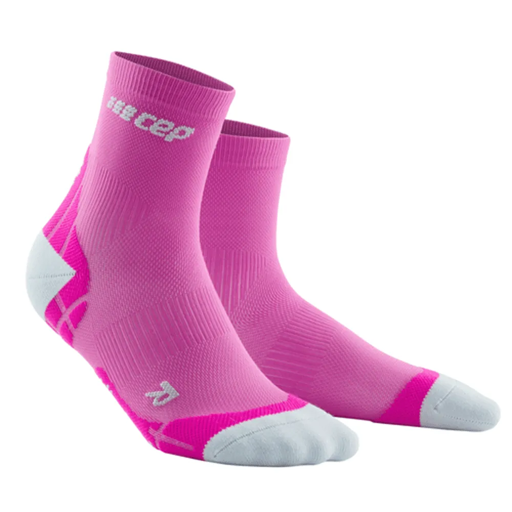 CEP Compression Ultralight Short Women's Compression Socks (Electric Pink/Light Grey)