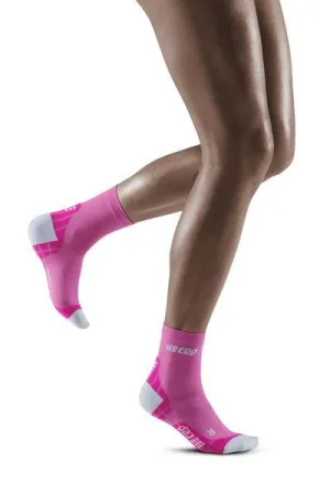 CEP Compression Ultralight Short Women's Compression Socks (Electric Pink/Light Grey)