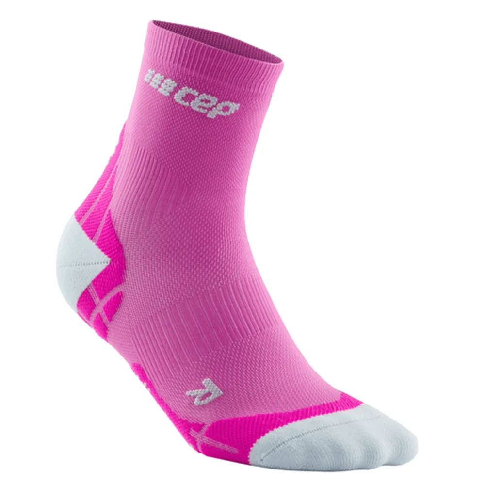 CEP Compression Ultralight Short Women's Compression Socks (Electric Pink/Light Grey)