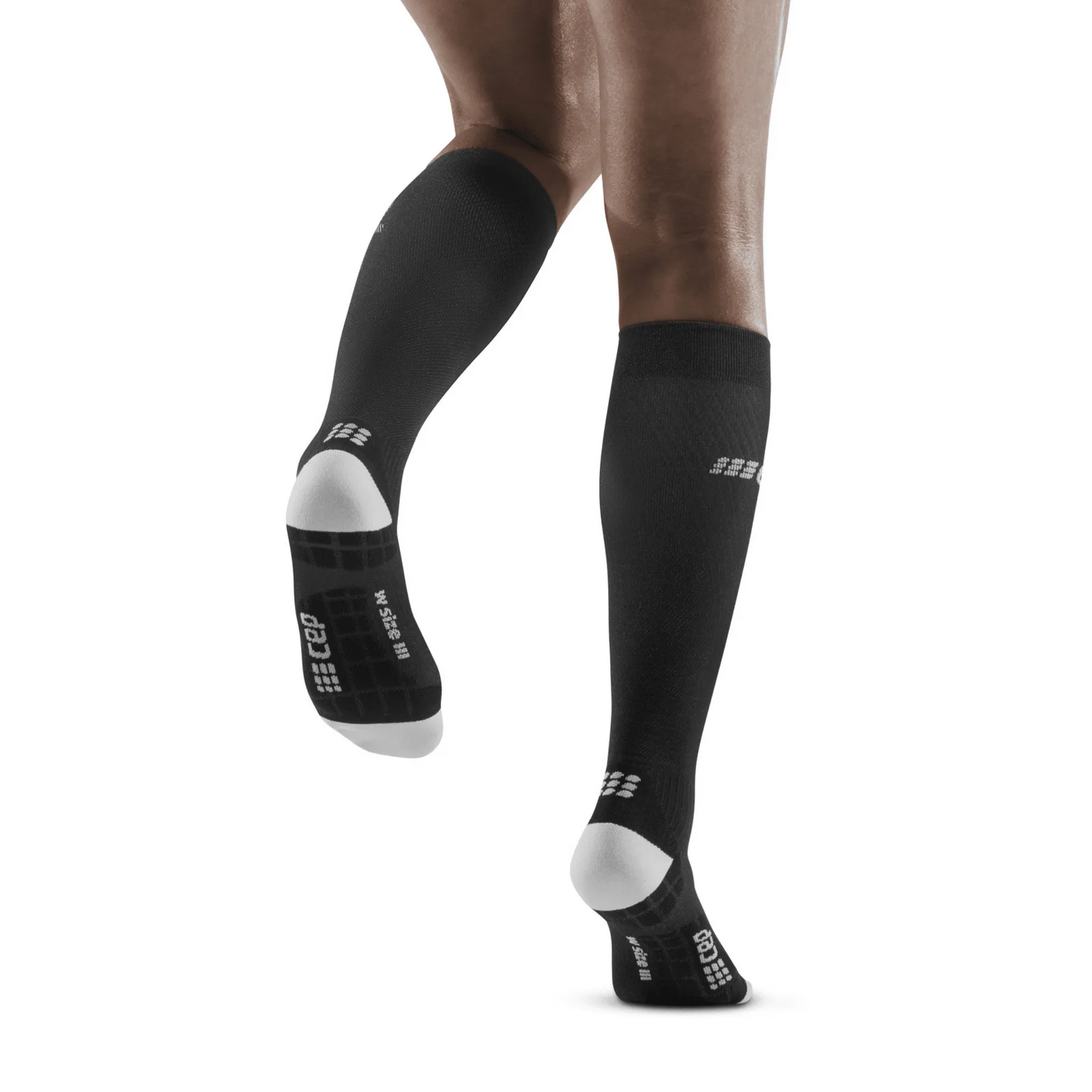 CEP Compression Ultralight Tall Compression Women's Compression Socks (Black/Light Grey)