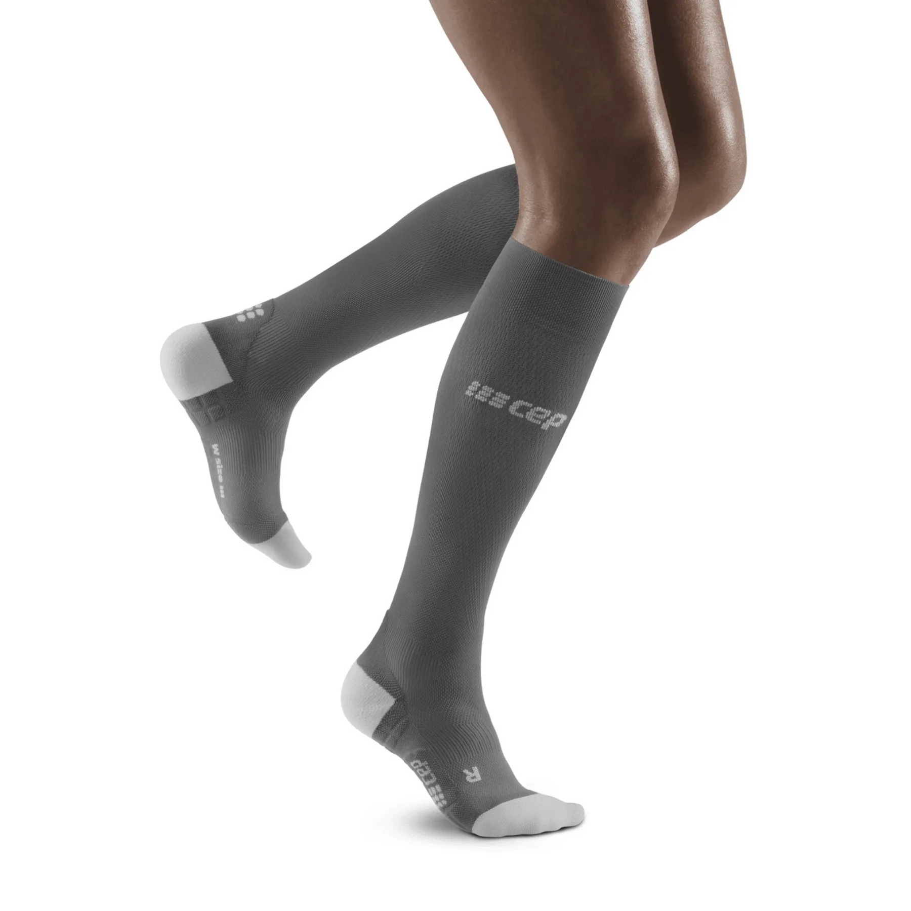 CEP Compression Ultralight Tall Compression Women's Compression Socks (Grey/Light Grey)