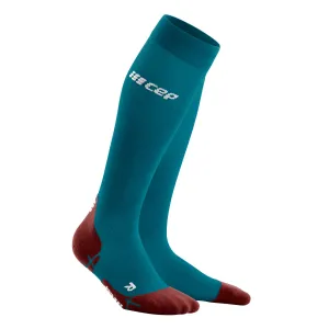 CEP Compression Ultralight Tall Compression Women's Compression Socks (Petrol/Dark Red)