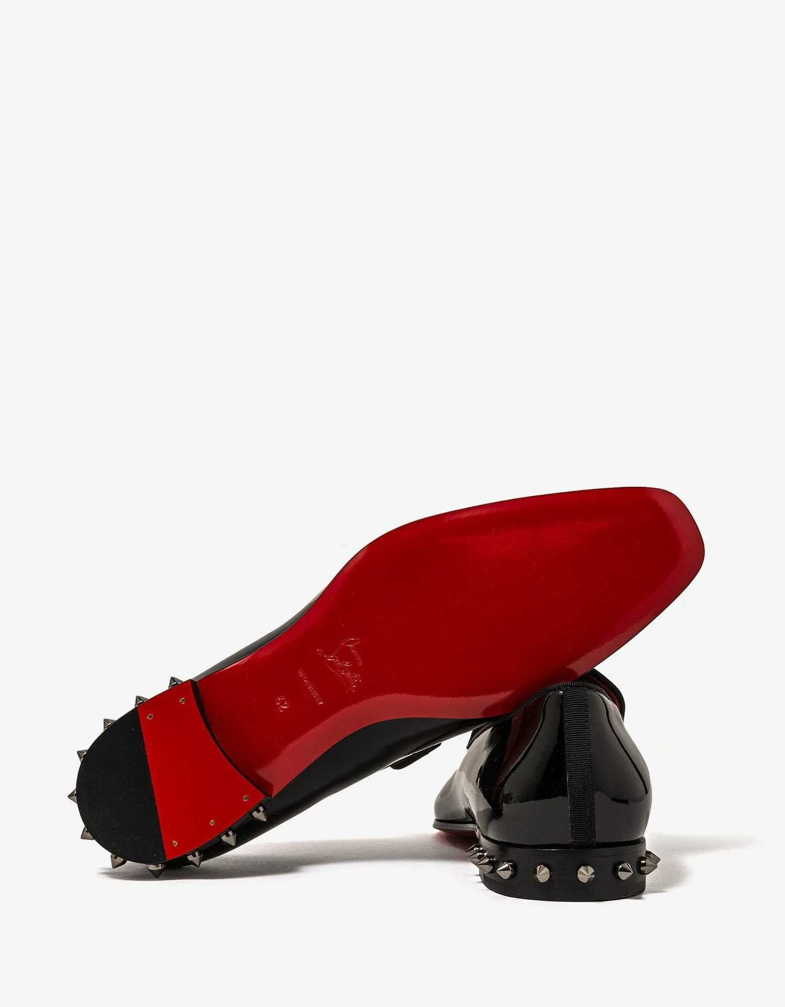 Christian Louboutin Marquees Black Patent Shoes
