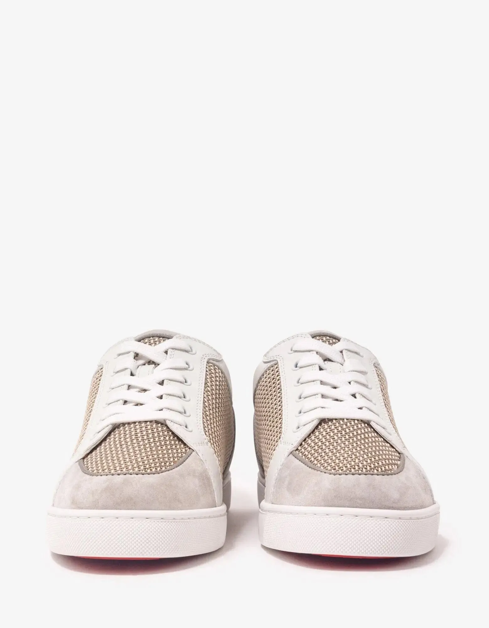 Christian Louboutin Rantulow Grey & Champagne Trainers