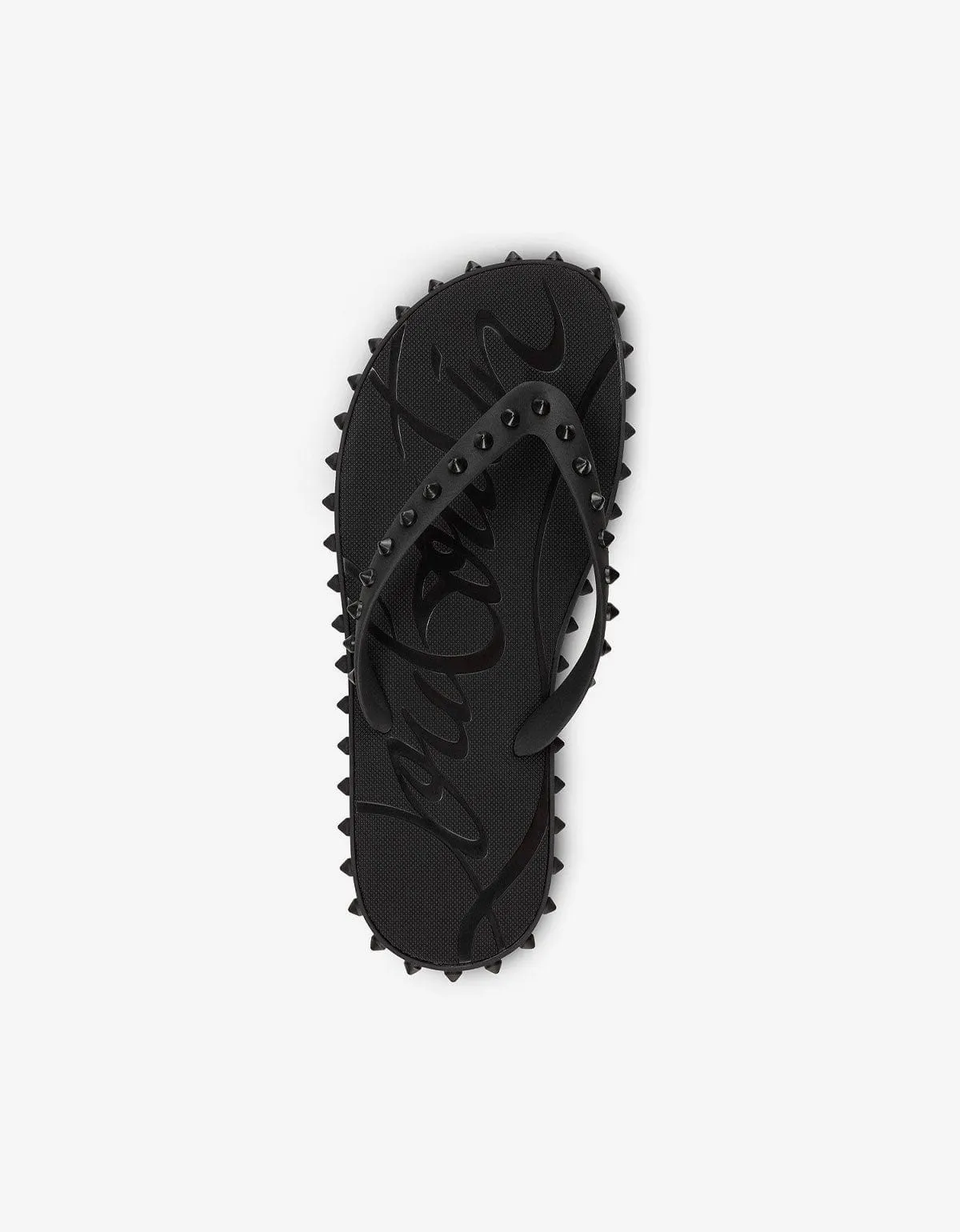 Christian Louboutin Super Loubi Flip Black Sandals
