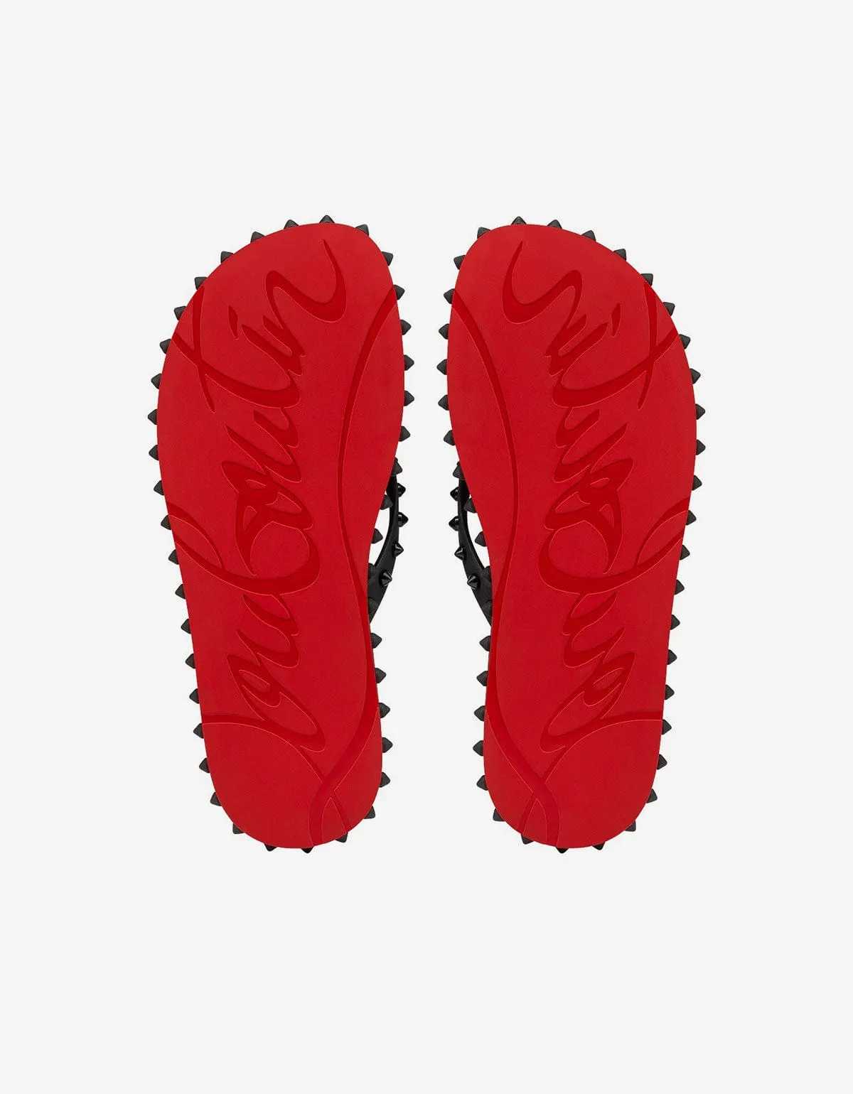 Christian Louboutin Super Loubi Flip Black Sandals