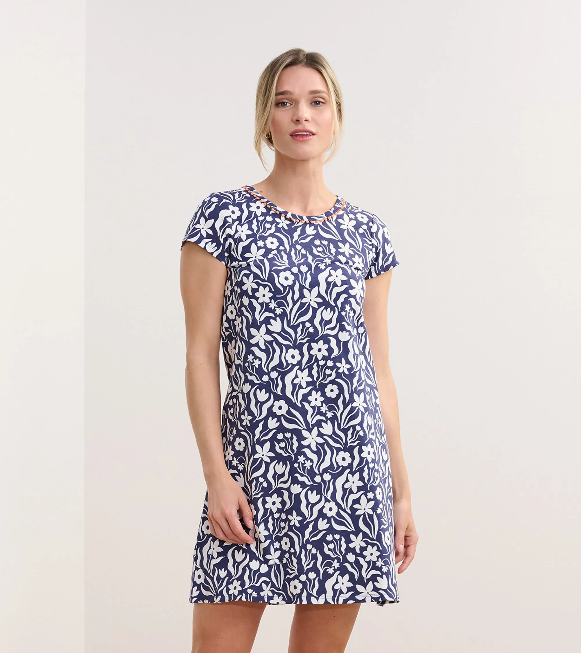Cici A-Line Dress - Wavy Flowers -Hatley