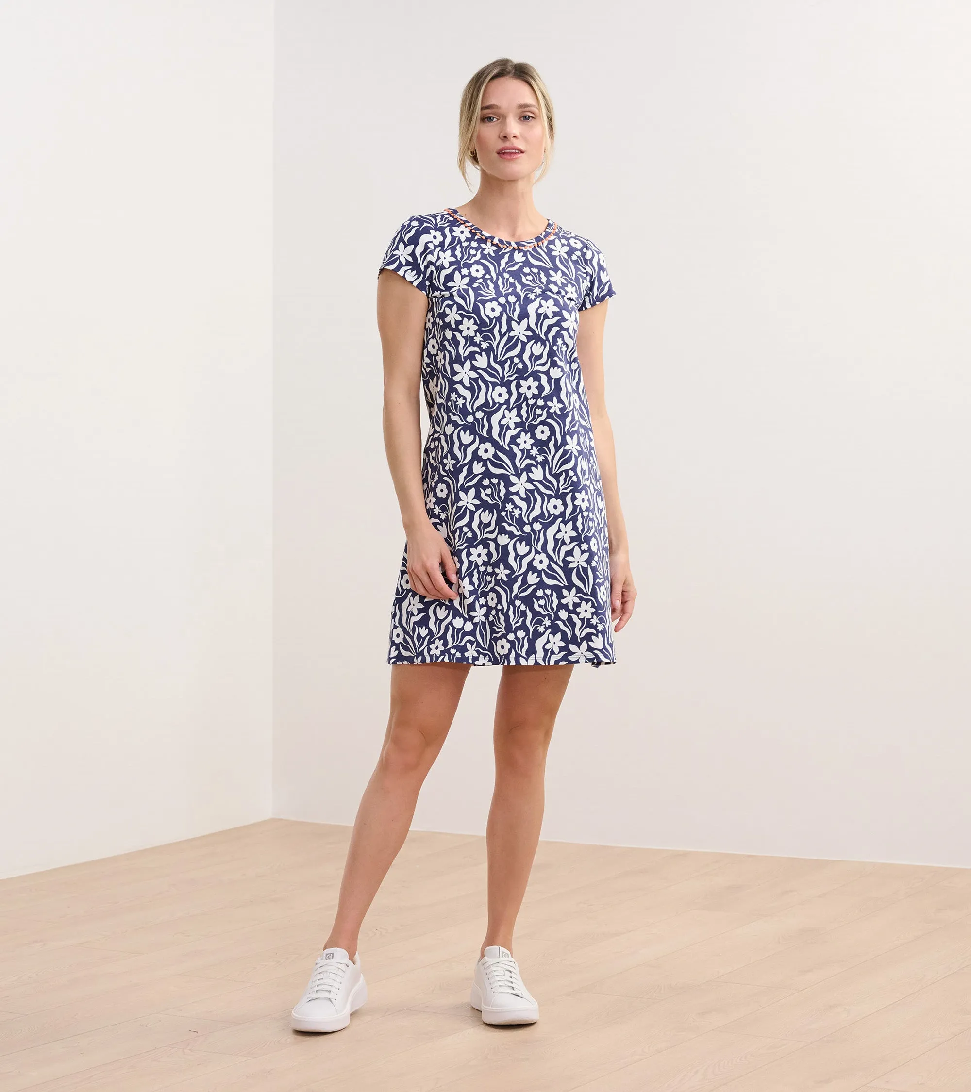 Cici A-Line Dress - Wavy Flowers -Hatley