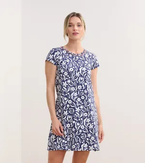 Cici A-Line Dress - Wavy Flowers -Hatley
