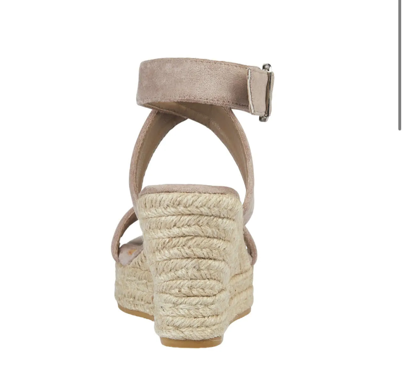 Cipriani Ladies Crossover Ankle Wedge Sandal - Sand