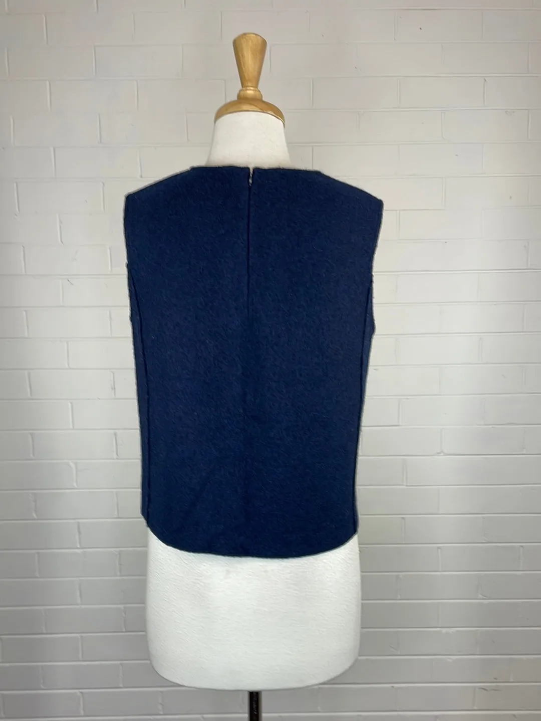 COS | top | size 10 | sleeveless | 100% wool